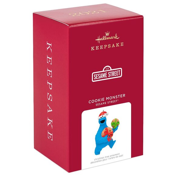 New! Cookie Monster Sesame St. Hallmark Keepsake Christmas Ornament 2021 - Picture 1 of 5
